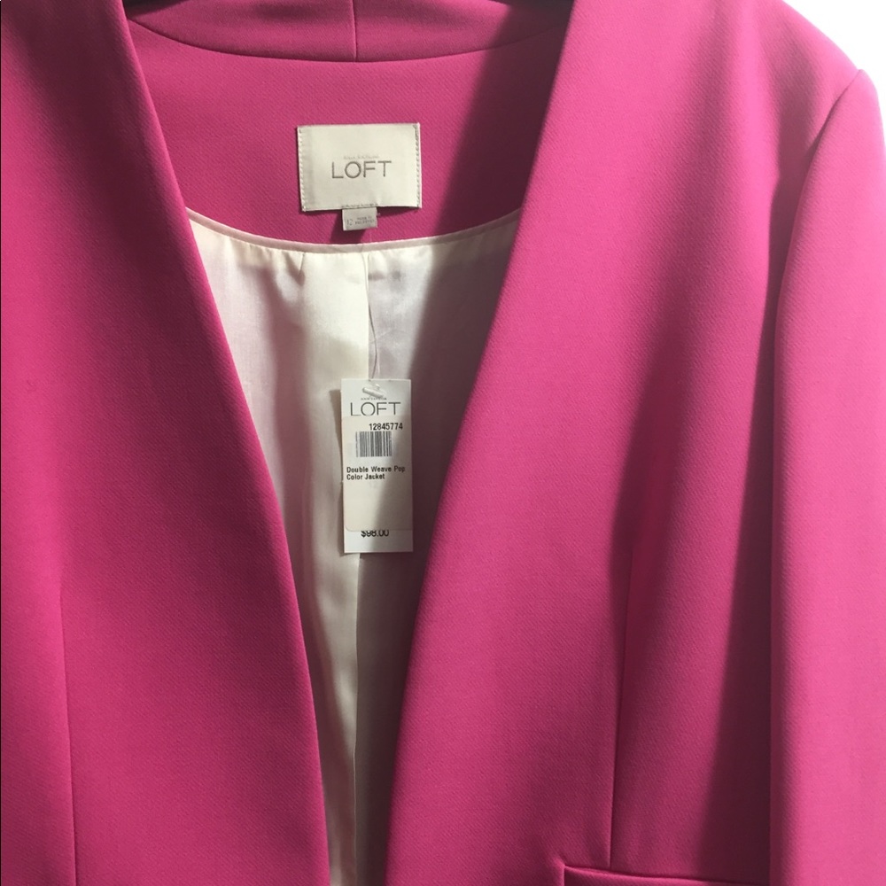 Pink Lined Blazer (Size 12)